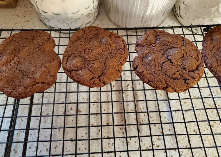 Recipe of Quick Dark Chocolate Chocolate Chip Brownie Cookies