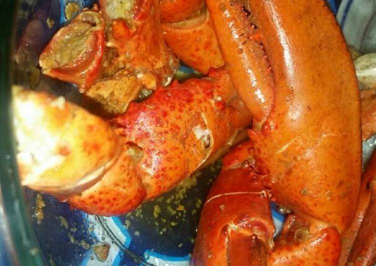 Manos de langosta al ajillo