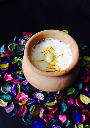 A picture of Zafrani kheer.