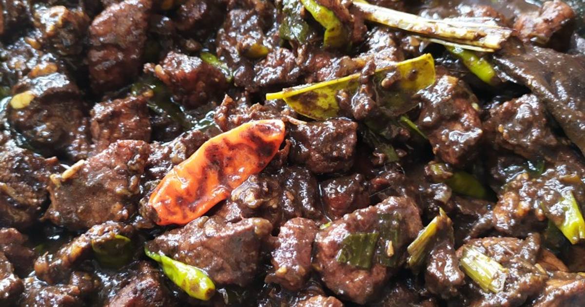 Resep Daging  Babi  masak Pangi kluwak Tollo Pammarasan 