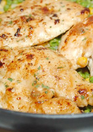 Balzsamecetes csirke zöldségkörettel recept fotója