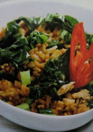 Foto resep Nasi goreng hijau