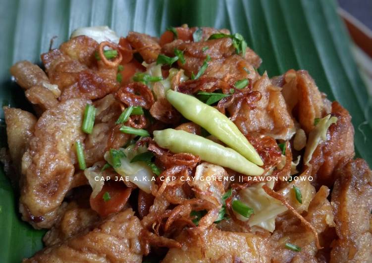 makanan Cap jahe / cap jae / cap cay goreng yang merasakan kenyamanan