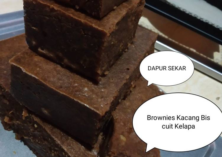 Bahan Brownies Kacang Biscuit Kelapa | Langkah Membuat Brownies Kacang Biscuit Kelapa Yang Bisa Manjain Lidah