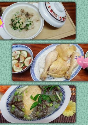Hình của món Gà luộc 3 món 🍗🥗🍻.