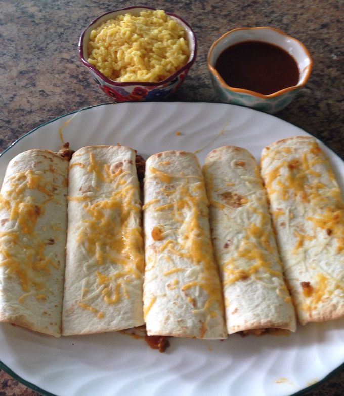 Una foto de Burritos de carne molida