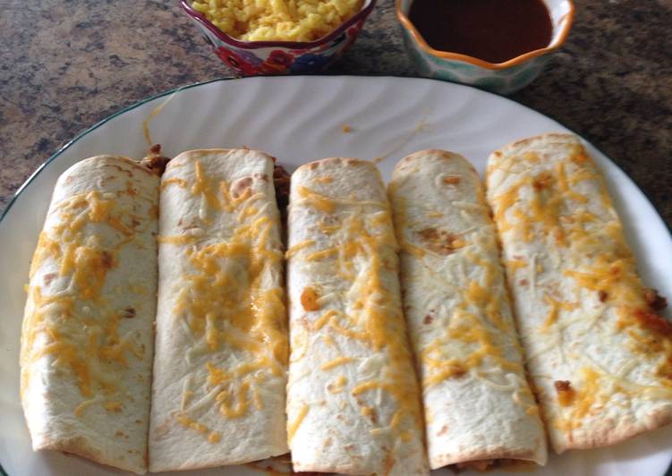 Burritos de carne molida Receta de Cocinando con Ivonne Cookpad