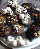 Halloween muffinok (cupcake)