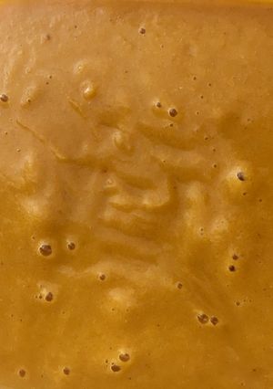Una foto de Crema de auyama, con pollo