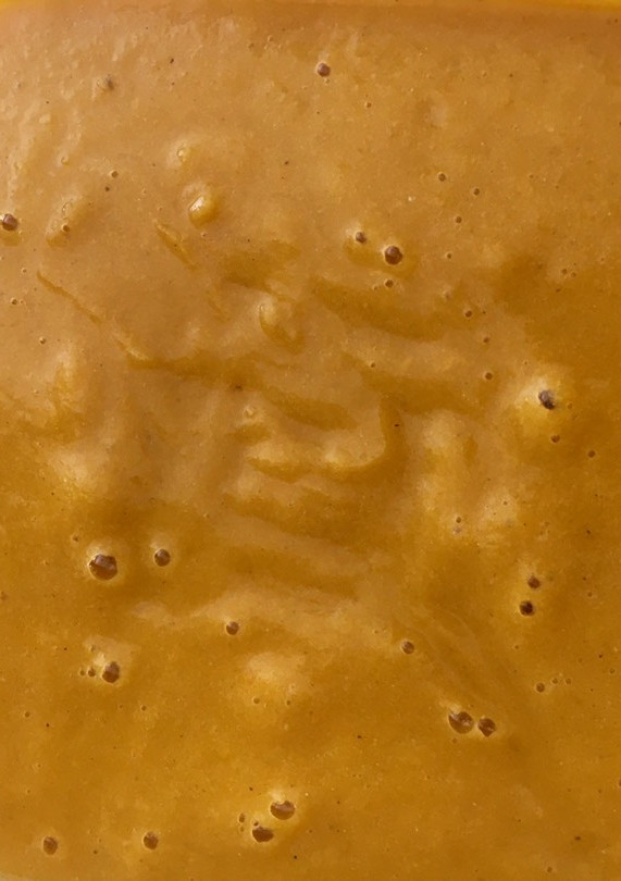 Una foto de Crema de auyama, con pollo