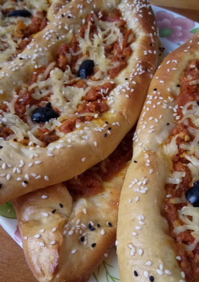صورة لوصفة بيتزا تركية 😋😋😍😍