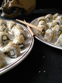 Una foto de Sushi de mango