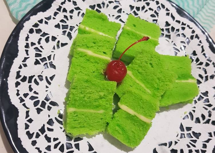 Resep: Brownies kukus pandan yang Renyah