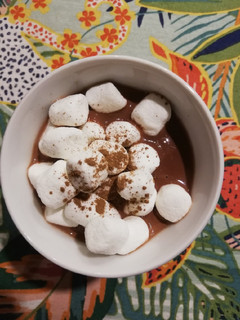 Una foto de Chocolate caliente con Marshmallow