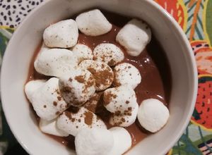Una foto de Chocolate caliente con Marshmallow