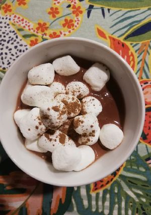 Una foto de Chocolate caliente con Marshmallow