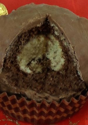 Una foto de Pastelitos sabor Ferrero Rocher
