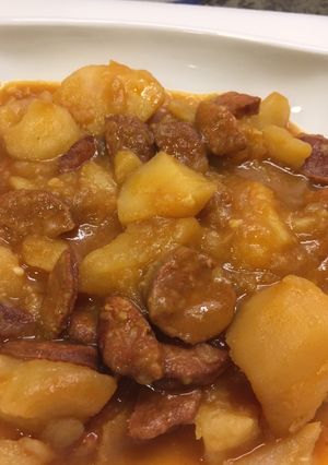 Una foto de Patatas a la riojana especial para invierno y otoño