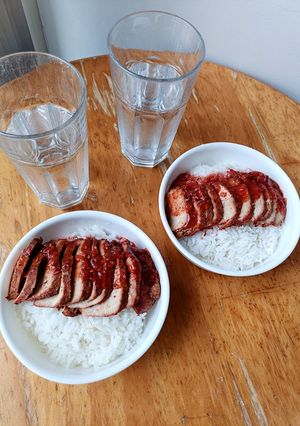 รูปของ หมูแดงอบน้ำผึ้ง (สูตรไม่ใช้ผงสำเร็จ)