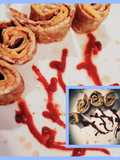 Omelet cheesey pinwheels