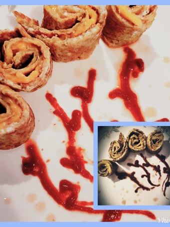Recipe Omelet cheesey pinwheels the Delicious Perfect