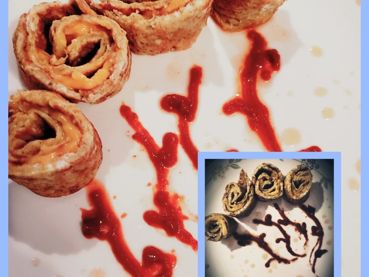 Recipe Omelet cheesey pinwheels the Delicious Perfect