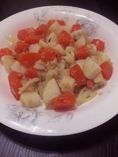 Una foto de Ensalada con aderezo