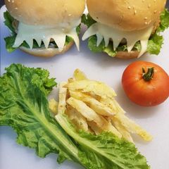 Double melt burger #RamadanKiTayari A picture of Double melt burger #RamadanKiTayari.