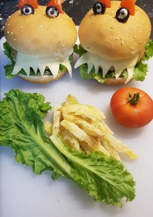 A picture of Double  melt burger #RamadanKiTayari.