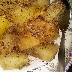 A picture of Tawa roasted shakarkandi.