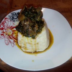 A picture of Semo and Vegetable soup.