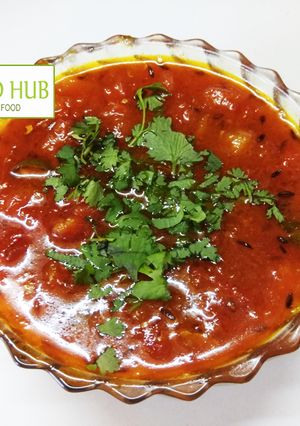 A picture of Tamatar ki Sabji.