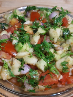 A picture of Cucumber Italian style salad.