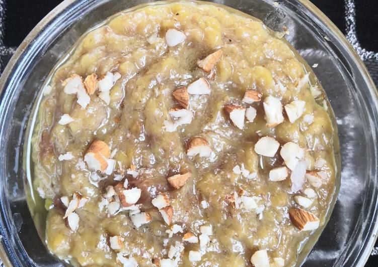 Simple Way to Make Quick Banana halwa