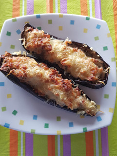 Una foto de Berenjenas rellenas de carne