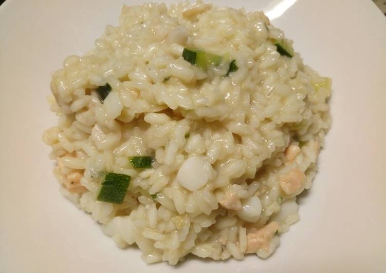 Steps to Make Any-night-of-the-week Risotto alla pescatora e zucchine