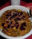 Guiso de arroz con carne y verduras