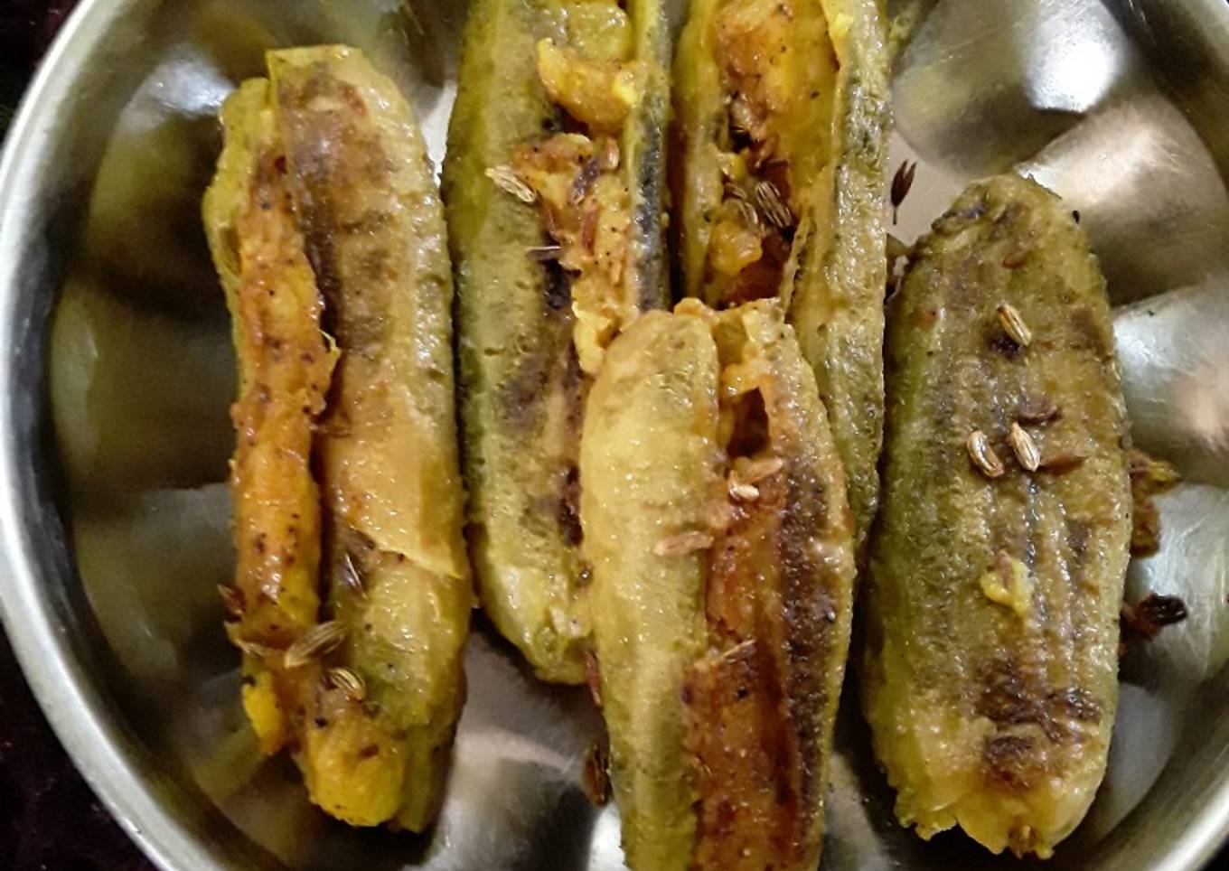 Aloo stuffed Karela