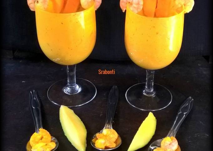 Mango prawn cocktail