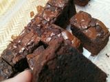 Chewy Sinny Brownies Mudah no mixer