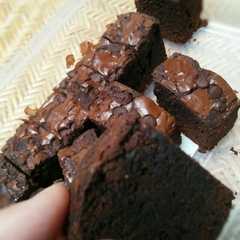 Chewy Sinny Brownies Mudah no mixer রেসিপির প্রধান ছবি