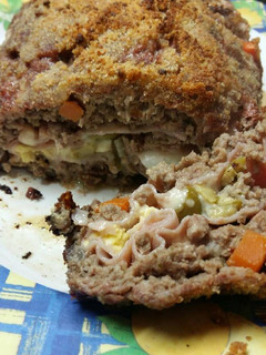 Una foto de Pan de carne relleno!