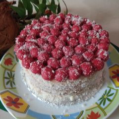 A picture of Coconut ladoo cake.