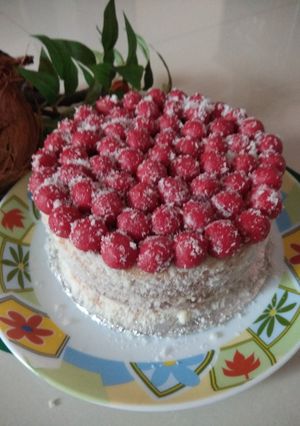 A picture of Coconut ladoo cake.