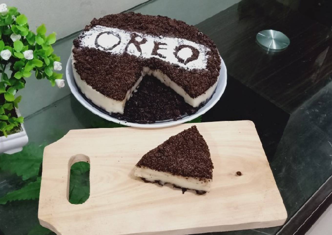 Resep Kue Keju Oreo Tanpa Oven Tanpa Mixer (Cheese Cake Oreo)
