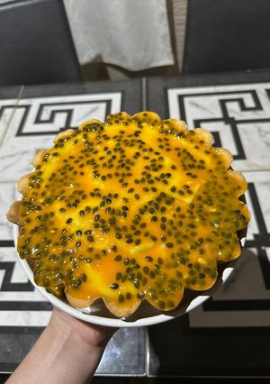 Una foto de Tarta de Maracuyá