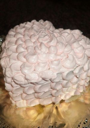 Una foto de Torta corazón rosa