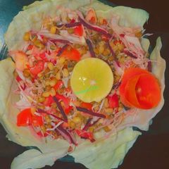 A picture of Sprouted moong salad.