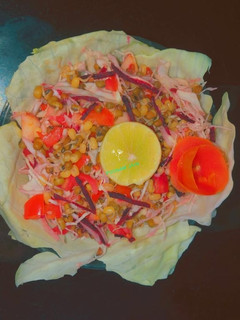 A picture of Sprouted moong salad.