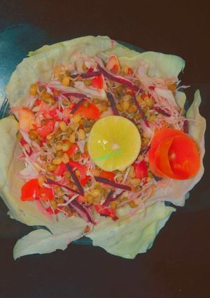 A picture of Sprouted moong salad.